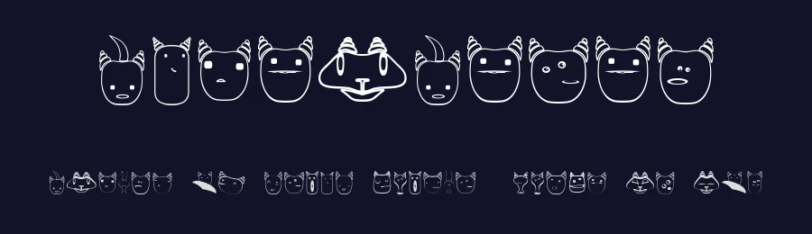 Schepselen by Vladimir Nikolic — Dingbats Font — thumbnail 2