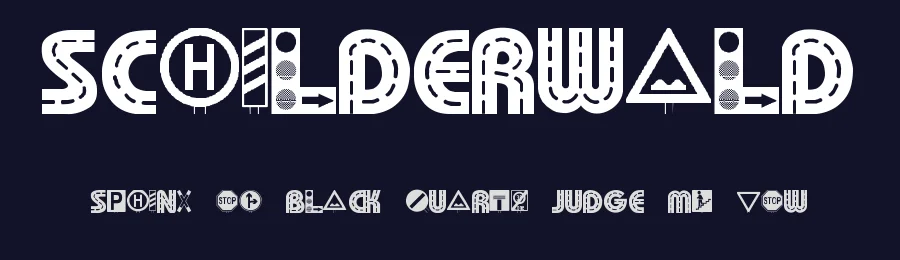 Schilderwald by Susanne Fiedler — Decorative Font — thumbnail 2