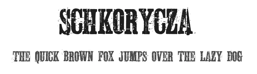 Schkorycza by Bumbayo Font Fabrik — Decorative Font