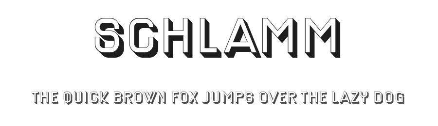 Schlamm by Vladimir Nikolic — Sans Serif Font