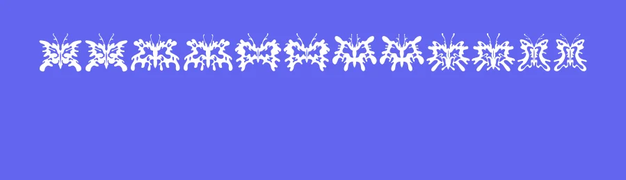 Schmetterlinge by Vladimir Nikolic — Dingbats Font — thumbnail 3
