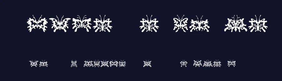Schmetterlinge by Vladimir Nikolic — Dingbats Font — thumbnail 2