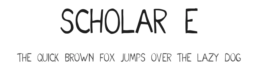 Scholar E by Muhadi β Decorative Font