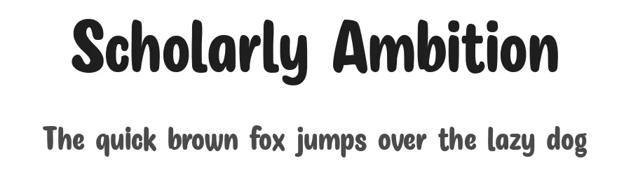 Scholarly Ambition