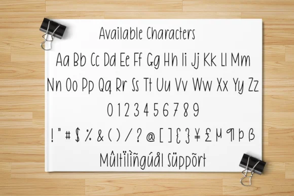 School Diary Font by Supersemar Letter — Script Handwritten Font — thumbnail 6