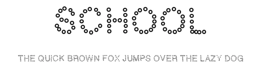 School by Gaelleing — Decorative Font