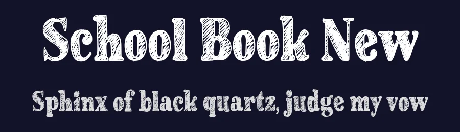 School Book New by Galdino Otten Fonts — Decorative Font — thumbnail 2