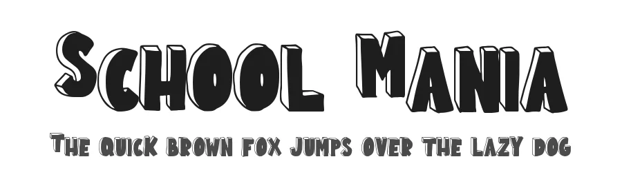 School Mania by DM Letter Studio - Dimas Prasetyo — Decorative Font