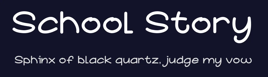 School Story by Khurasan — Decorative Font — thumbnail 2
