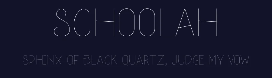 Schoolah by hati — Decorative Font — thumbnail 2