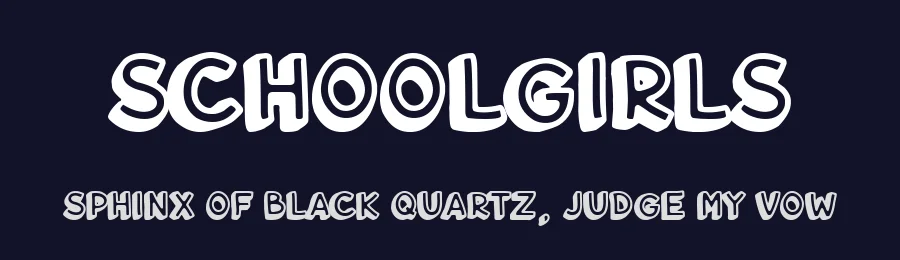 Schoolgirls by Woodcutter — Decorative Font — thumbnail 2