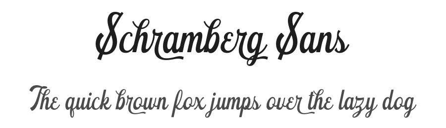 Schramberg Sans by Runsell Studio — Sans Serif Font