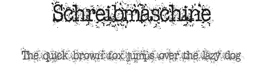 Schreibmaschine by Vladimir Nikolic β Decorative Font