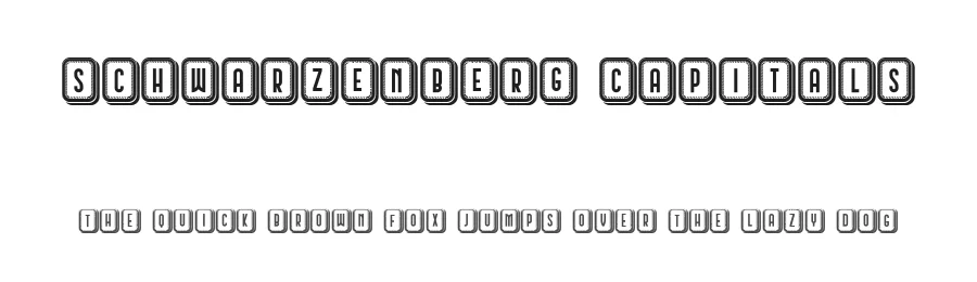 Schwarzenberg Capitals by Vladimir Nikolic β Decorative Font