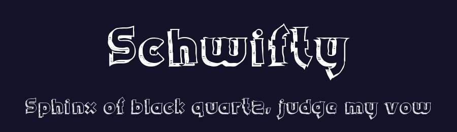 Schwifty by Xerographer Fonts — Decorative Font — thumbnail 2