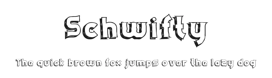 Schwifty by Xerographer Fonts β Decorative Font