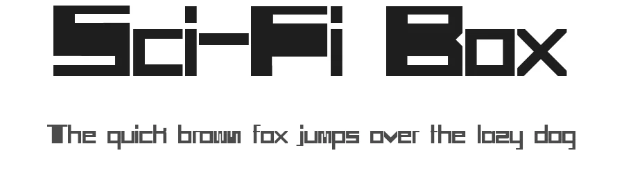 Sci-Fi Box by Fontalics Studio — Display Font