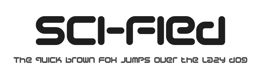 Sci-Fied by dustBUST — Display Font