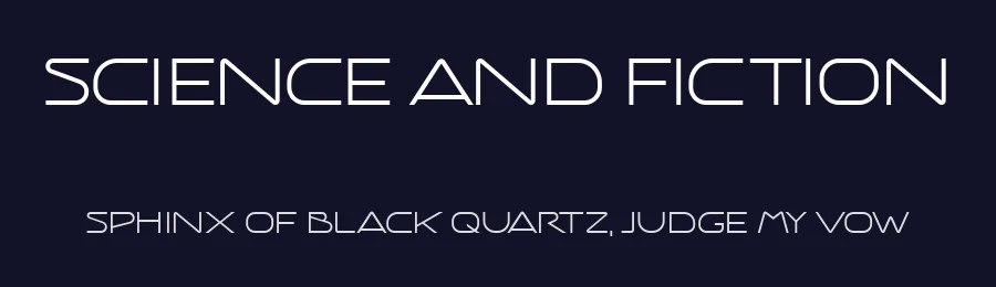 Science And Fiction by Vladimir Nikolic — Sans Serif Font — thumbnail 2