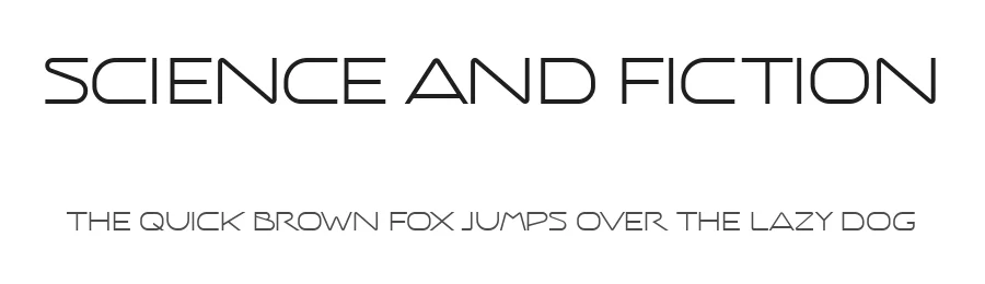 Science And Fiction by Vladimir Nikolic — Sans Serif Font