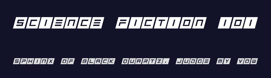 Science Fiction 101 by Hawtpixel — Display Font — thumbnail 2