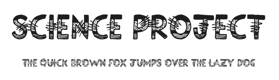Science Project by JSH creates — Decorative Font