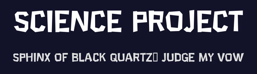 Science Project by Robotic Attack Fonts — Decorative Font — thumbnail 2