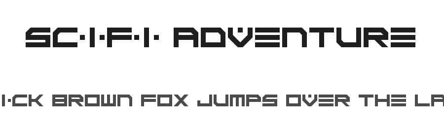 Scifi Adventure by Hawtpixel — Display Font