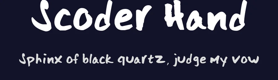 Scoder Hand by LuigiFreak101 — Script Handwritten Font — thumbnail 2