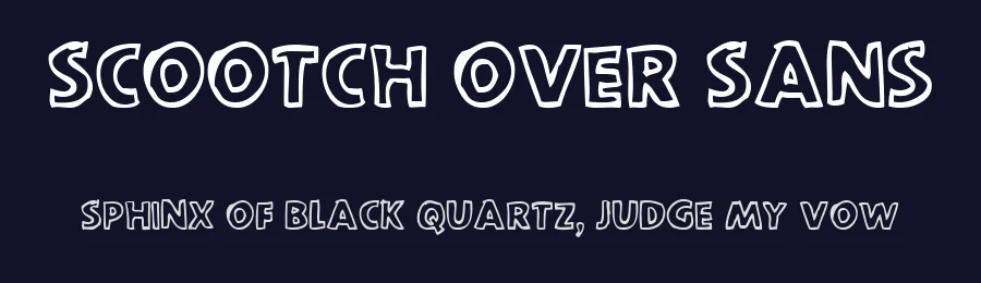 Scootch Over Sans by Elling Lien — Decorative Font — thumbnail 2
