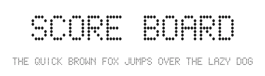 Score Board by Bou Fonts — Display Font