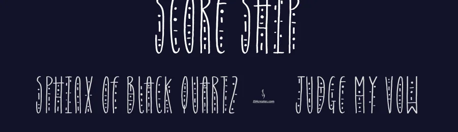 Score Ship by JSH creates — Decorative Font — thumbnail 2