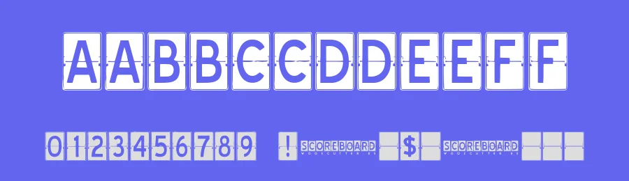Scoreboard by Woodcutter — Decorative Font — thumbnail 3