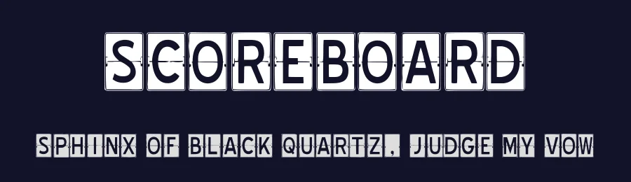 Scoreboard by Woodcutter — Decorative Font — thumbnail 2