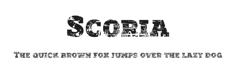 Scoria by deFharo — Decorative Font