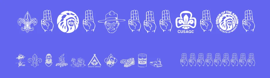 Scout 015 — Dingbats Font — thumbnail 3