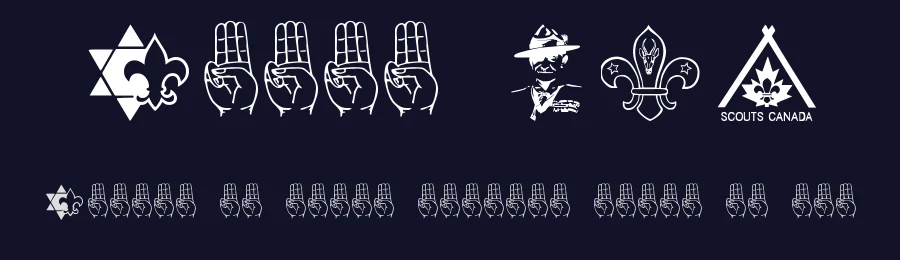 Scout 015 — Dingbats Font — thumbnail 2