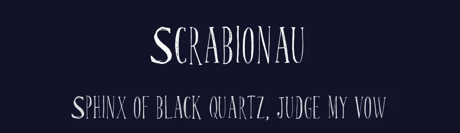 Scrabionau by patch po — Decorative Font — thumbnail 2