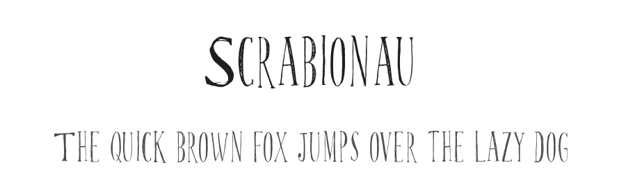 Scrabionau by patch po — Decorative Font