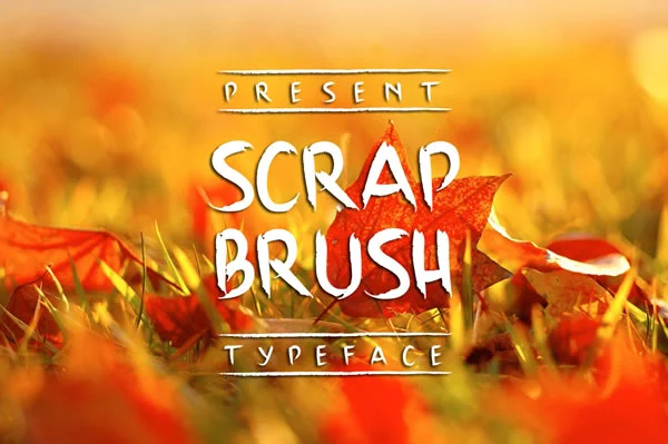Scrap Brush Font by Atjcloth Studio β Script Handwritten Font