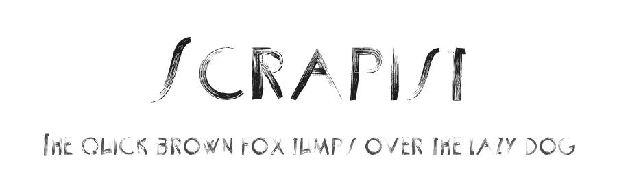 Scrapist by Adult Human โ Decorative Font