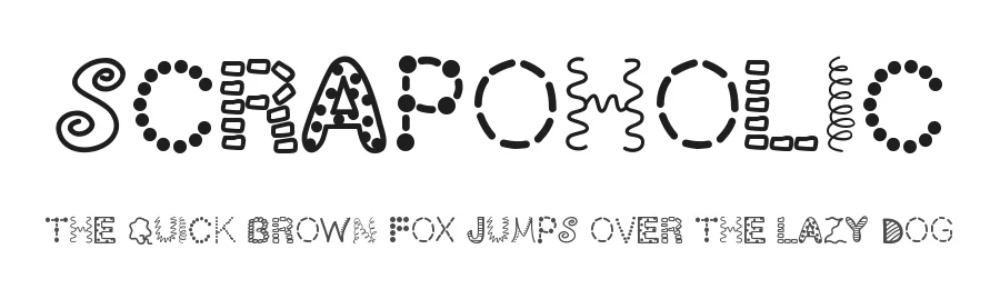 ScrapOHolic by Vanessa Bays — Decorative Font