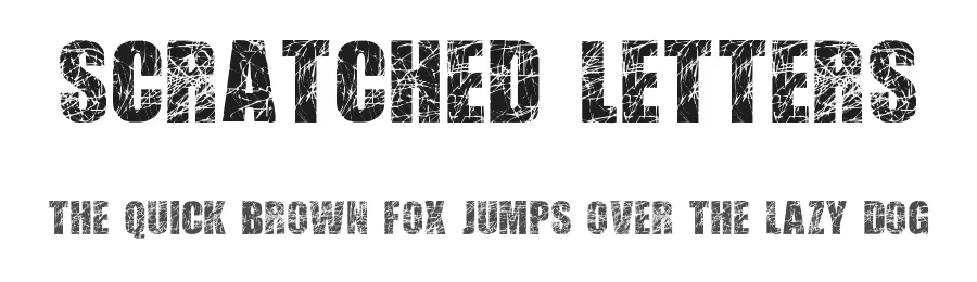 Scratched Letters