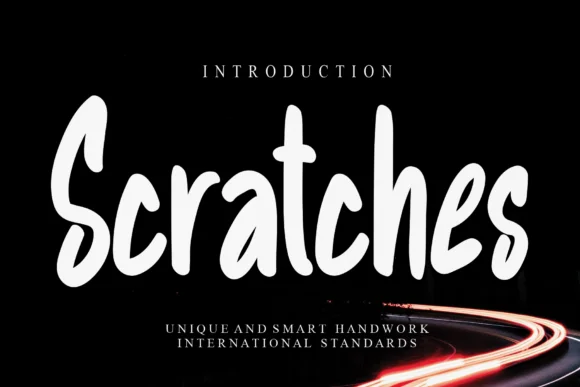 Scratches Font by Creativewhitee — Script Handwritten Font