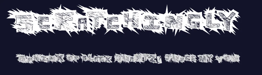 Scratchingly by Xerographer Fonts — Decorative Font — thumbnail 2