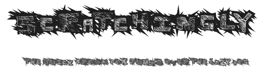 Scratchingly by Xerographer Fonts — Decorative Font