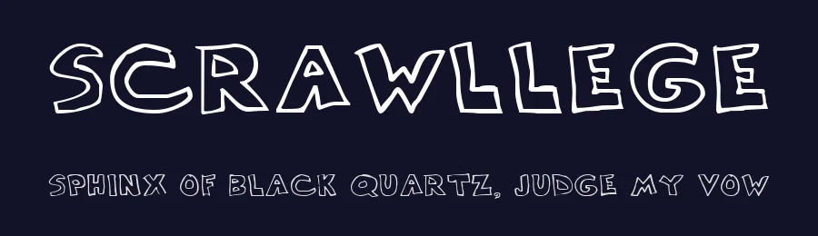 Scrawllege by Andy Krahling — Decorative Font — thumbnail 2