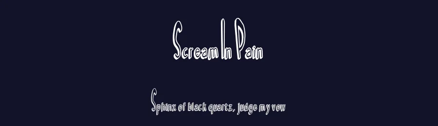 Scream In Pain by Tofino Type — Decorative Font — thumbnail 2