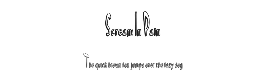 Scream In Pain by Tofino Type — Decorative Font