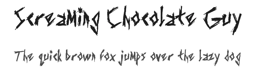 Screaming Chocolate Guy